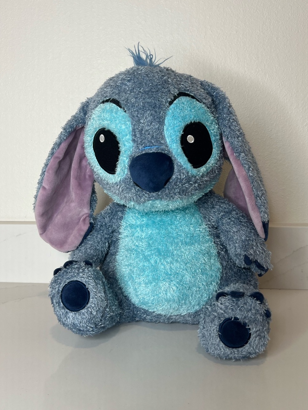 Large Weighted Stich Plush with warming pack Disney Parks